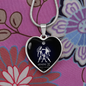 Gemini Horoscope Zodiac Necklace Stainless Steel or 18k Gold Heart 18-22"-Express Your Love Gifts