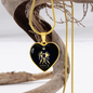Gemini Horoscope Zodiac Necklace Stainless Steel or 18k Gold Heart 18-22"-Express Your Love Gifts