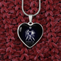 Gemini Horoscope Zodiac Necklace Stainless Steel or 18k Gold Heart 18-22"-Express Your Love Gifts