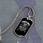 Gemini Man Zodiac Necklace Stainless Steel or 18k Gold Dog Tag 24" Chain-Express Your Love Gifts