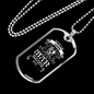Gemini Man Zodiac Necklace Stainless Steel or 18k Gold Dog Tag 24" Chain-Express Your Love Gifts