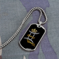 Gemini Queen Zodiac Necklace Stainless Steel or 18k Gold Dog Tag 24" Chain-Express Your Love Gifts