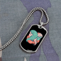 Gemini Zodiac Girls Zodiac Necklace Stainless Steel or 18k Gold Dog Tag 24" Chain-Express Your Love Gifts