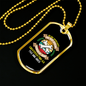 Genius Conversation Bones Necklace Stainless Steel or 18k Gold Dog Tag 24" Chain-Express Your Love Gifts