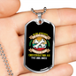 Genius Conversation Bones Necklace Stainless Steel or 18k Gold Dog Tag 24" Chain-Express Your Love Gifts