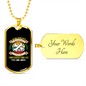 Genius Conversation Bones Necklace Stainless Steel or 18k Gold Dog Tag 24" Chain-Express Your Love Gifts