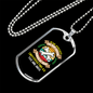 Genius Conversation Bones Necklace Stainless Steel or 18k Gold Dog Tag 24" Chain-Express Your Love Gifts