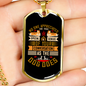 Genius Conversation Necklace Stainless Steel or 18k Gold Dog Tag 24" Chain-Express Your Love Gifts