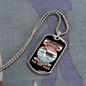 Genius Conversation Pink Necklace Stainless Steel or 18k Gold Dog Tag 24" Chain-Express Your Love Gifts