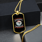 Genius Conversation Siberian Necklace Stainless Steel or 18k Gold Dog Tag 24" Chain-Express Your Love Gifts