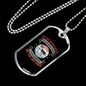 Genius Conversation Siberian Necklace Stainless Steel or 18k Gold Dog Tag 24" Chain-Express Your Love Gifts