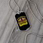 Genius Conversation Yellow Necklace Stainless Steel or 18k Gold Dog Tag 24" Chain-Express Your Love Gifts
