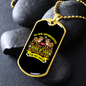 Genius Conversation Yellow Necklace Stainless Steel or 18k Gold Dog Tag 24" Chain-Express Your Love Gifts