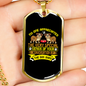 Genius Conversation Yellow Necklace Stainless Steel or 18k Gold Dog Tag 24" Chain-Express Your Love Gifts