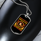 Genius Dogs Necklace Stainless Steel or 18k Gold Dog Tag 24" Chain-Express Your Love Gifts