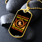 Genius Dogs Necklace Stainless Steel or 18k Gold Dog Tag 24" Chain-Express Your Love Gifts