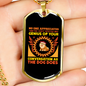 Genius Dogs Necklace Stainless Steel or 18k Gold Dog Tag 24" Chain-Express Your Love Gifts