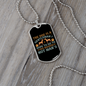 Gentleman Dog Blue Necklace Stainless Steel or 18k Gold Dog Tag 24" Chain-Express Your Love Gifts