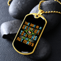 Gentleman Dog Colors Necklace Stainless Steel or 18k Gold Dog Tag 24" Chain-Express Your Love Gifts