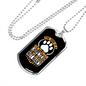 Gentleman Dog Necklace Stainless Steel or 18k Gold Dog Tag 24" Chain-Express Your Love Gifts