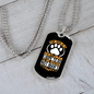 Gentleman Dog Necklace Stainless Steel or 18k Gold Dog Tag 24" Chain-Express Your Love Gifts