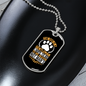 Gentleman Dog Necklace Stainless Steel or 18k Gold Dog Tag 24" Chain-Express Your Love Gifts