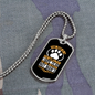 Gentleman Dog Necklace Stainless Steel or 18k Gold Dog Tag 24" Chain-Express Your Love Gifts