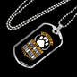 Gentleman Dog Necklace Stainless Steel or 18k Gold Dog Tag 24" Chain-Express Your Love Gifts