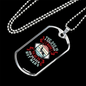 Gentleman Dog Siberian Necklace Stainless Steel or 18k Gold Dog Tag 24" Chain-Express Your Love Gifts
