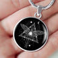 Geometric Astral Trip Circle Necklace Stainless Steel or 18k Gold 18-Express Your Love Gifts