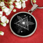 Geometric Astral Trip Circle Necklace Stainless Steel or 18k Gold 18-Express Your Love Gifts