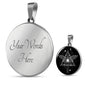 Geometric Astral Trip Circle Necklace Stainless Steel or 18k Gold 18-Express Your Love Gifts