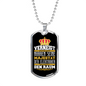 German Electrican Gift Necklace Stainless Steel or 18k Gold Dog Tag 24" Chain-Express Your Love Gifts