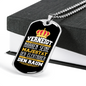 German Electrican Gift Necklace Stainless Steel or 18k Gold Dog Tag 24" Chain-Express Your Love Gifts