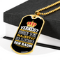 German Electrican Gift Necklace Stainless Steel or 18k Gold Dog Tag 24" Chain-Express Your Love Gifts