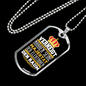 German Electrican Gift Necklace Stainless Steel or 18k Gold Dog Tag 24" Chain-Express Your Love Gifts