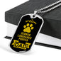 German Longhaired Pointer Dad Dog Necklace Stainless Steel or 18k Gold Dog Tag W 24" Dog Owner Lover-Express Your Love Gifts
