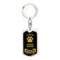 German Pinscher Keychain Stainless Steel or 18k Gold-Express Your Love Gifts