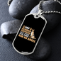 German Shepherd Angel Necklace Stainless Steel or 18k Gold Dog Tag 24" Chain-Express Your Love Gifts