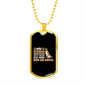 German Shepherd Angel Necklace Stainless Steel or 18k Gold Dog Tag 24" Chain-Express Your Love Gifts