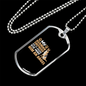 German Shepherd Angel Necklace Stainless Steel or 18k Gold Dog Tag 24" Chain-Express Your Love Gifts