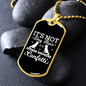 German Shepherd Confetti Necklace Stainless Steel or 18k Gold Dog Tag 24" Chain-Express Your Love Gifts