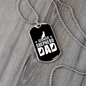 German Shepherd Dad Necklace Stainless Steel or 18k Gold Dog Tag 24" Chain-Express Your Love Gifts