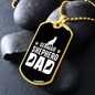 German Shepherd Dad Necklace Stainless Steel or 18k Gold Dog Tag 24" Chain-Express Your Love Gifts