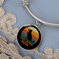 German Shepherd Mom Bracelet Stainless Steel or 18k Gold Circle Bangle-Express Your Love Gifts