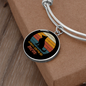German Shepherd Mom Bracelet Stainless Steel or 18k Gold Circle Bangle-Express Your Love Gifts