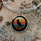 German Shepherd Mom Bracelet Stainless Steel or 18k Gold Circle Bangle-Express Your Love Gifts