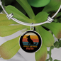 German Shepherd Mom Bracelet Stainless Steel or 18k Gold Circle Bangle-Express Your Love Gifts