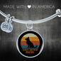 German Shepherd Mom Bracelet Stainless Steel or 18k Gold Circle Bangle-Express Your Love Gifts