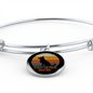 German Shepherd Mom Bracelet Stainless Steel or 18k Gold Circle Bangle-Express Your Love Gifts